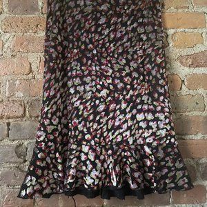 Eva Franco Leopard Midi Skirt Size 12 (fits like 10)